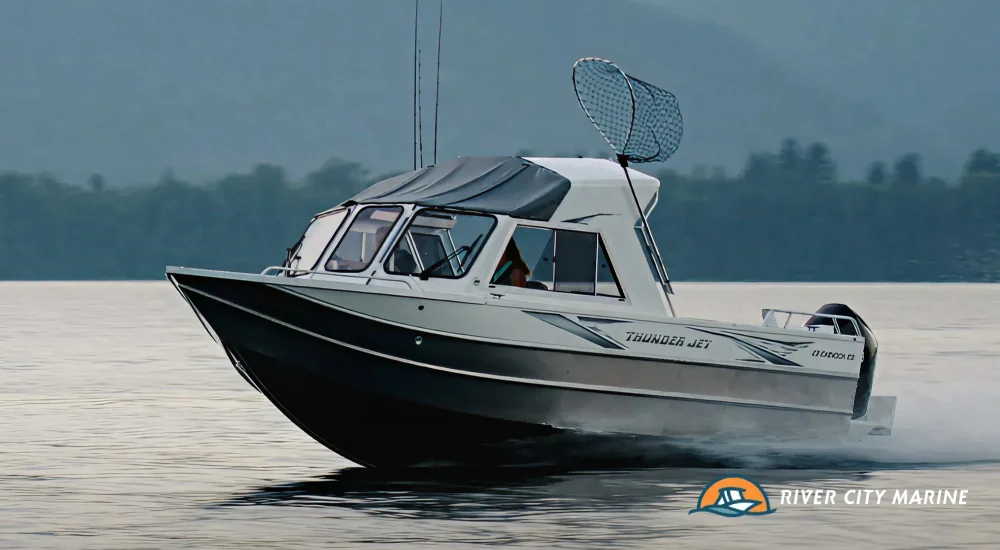 thunder jet chinook os aluminum coastal fishing boat